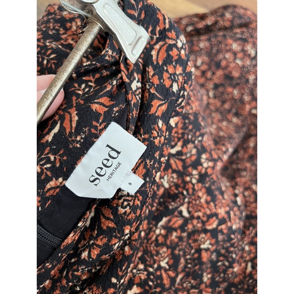 seed heritage Floral MIDI Skirt Size 8 - Picture 5 of 6